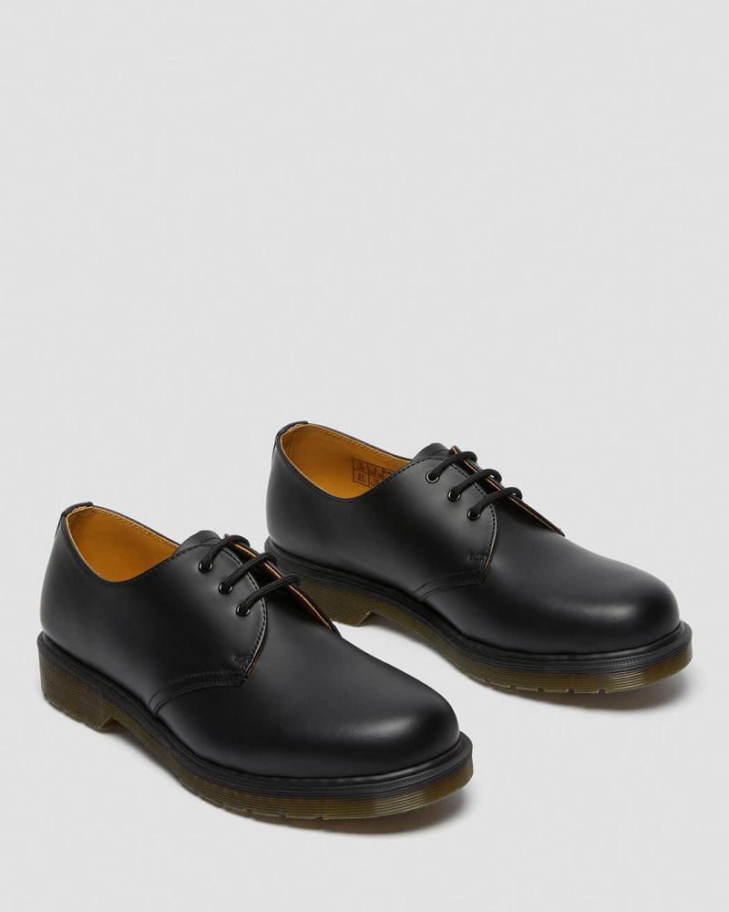 Men's Dr Martens 1461 Plain Welt Smooth Leather Oxfords Shoes Black | AU 601PJJ